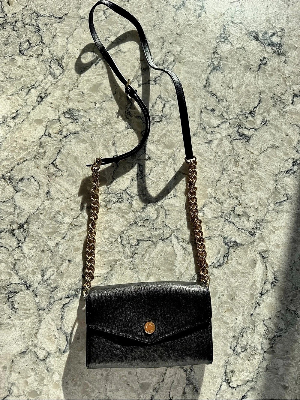 Michael Kors Jet Set Small Saffiano Leather Envelope Crossbody Bag